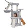 Yaheetech Cat Tree 42in Cat Tower for Indoor Cats Pet House with Large Perch Scratching Posts Cozy Condo Scratching Ramp Cat Activity Center Furniture Light Gray