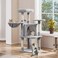 Yaheetech Cat Tree 42in Cat Tower for Indoor Cats Pet House with Large Perch Scratching Posts Cozy Condo Scratching Ramp Cat Activity Center Furniture Light Gray