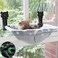 JUNSPOW Cat Window Perch Cordless Glow in The Dark Stable Cat Beds Breathable Window Hammock for Overlooking Sunbathing and Climbing Maximum Hold Up to 40lbGrey