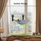 JUNSPOW Cat Window Perch Cordless Glow in The Dark Stable Cat Beds Breathable Window Hammock for Overlooking Sunbathing and Climbing Maximum Hold Up to 40lbGrey