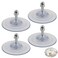 SquEqu 4 Pack Cat Window Perch Suction Cup Replacement with Screws 85mm Sturdy Strong Hanging Holder Suction Cups for Cat Window Perch Cordless Hammock Foldable Cats Bed Seat