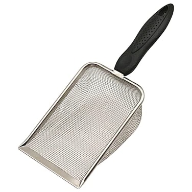 Abustle pig Reptile Sand ScooperStainless Steel Fine Mesh Reptile Substrate Scoop Terrarium Substrate Litter Cleaner Reptile Sand Shovel for Sand Bedding