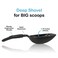 Pets First Cat Litter Scooper Ergonomic Easy Grip Design Deep Cleaning with A NonStick No Residue BuildUp Solid Aluminum Waterproof Bonus Hook 175 x 1325 x 5