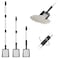 PUPTECK Metal Cat Litter Scoop Long Handle Chicken Poop Scooper Adjustable Kitty Litter Sifter with Deep Shovel Heavy Duty NonStick Coop Accessories