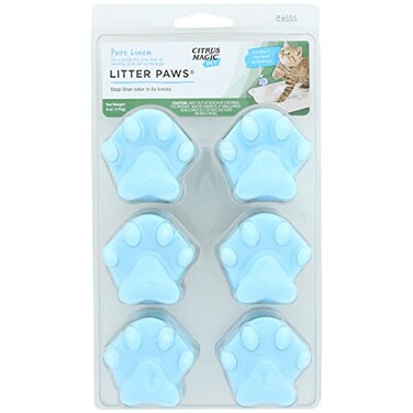 Citrus Magic Pet Odor Eliminator Litter Paws Fresh Linen 6Count