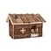 Wontee Hamster Wood House Hamster Hideout Hut for Dwarf Hamsters Mice Small Gerbils Medium
