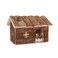 Wontee Hamster Wood House Hamster Hideout Hut for Dwarf Hamsters Mice Small Gerbils Medium