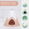 Acsist Hamster Hideout Snowy Mountain Shape Hamster Hide HouseCute Small Animal Habitat Hideaway Hut for Syrian Hamsters Mice Gerbils Rats Pink