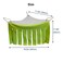 RIOUSSI Guinea Pig Hideout Hideaway Corner Fleece Toys Cage Accessories with Reversible Sides Green Triangle