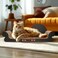 ComSaf Large Cat Scratcher Bed 26 Cat Scratching Board Cat Couch Scratcher Cardboard Durable Scratch Lounge Bed Long Lasting Scartching Pads for Indoor Cats Furniture Protector