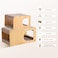 EHEYCIGA Cardboard Cat Scratcher House 17Inch Corrugated Cat Scratcher for Indoor Cats Kitten Scratching Board Pad Brown