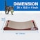 FluffyDream Cat Scratcher Cardboard Scratching Pad House Bed Furniture Protector Infinity Shape Curved Brown Bone Bell