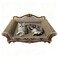 INRLKIT Luxury Cardboard Cat Scratcher Sofa Bed Couch Shaped Cat Scratching Board Scratch Lounge with Catnip Scratcher for Indoor Cats Kittens Kitties Grey