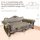 INRLKIT Luxury Cardboard Cat Scratcher Sofa Bed Couch Shaped Cat Scratching Board Scratch Lounge with Catnip Scratcher for Indoor Cats Kittens Kitties Grey