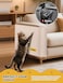 Minyii 787x158 Cat Scratch Mat Trimmable SelfAdhesive Carpet DIY Climb Cat Scratcher for Furniture Couch or Wall Protector Covering Cat Scratching Post Replacement Pads Beige