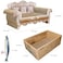 miwoowim Cat Scratcher Bed 23 Inch Kitty Couch and 173 Inch Scratch Box with Pad Modern Large Kitten Lounger for Indoor CatsUnique Cute Corrugated Cardboard Cat Sofa Scratcher