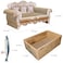 miwoowim Cat Scratcher Bed 23 Inch Kitty Couch and 173 Inch Scratch Box with Pad Modern Large Kitten Lounger for Indoor CatsUnique Cute Corrugated Cardboard Cat Sofa Scratcher