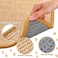 Newwiee 4 Pcs Cat Scratch Sisal Mat Cats 157 x 12 Inch Scratching Floor Pad Rug for Grinding Claws and Carpets Sofa Couch Furniture Door Protector