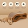 Pet JoJo Cloud Lounge Cat Scratching Pad Reversible Scratch Board with Natural Curves for Freestyle Scratching Ergonomic Support Extra Wide Cat Bed for Large Cats Premium Cardboard Cozy Fabric