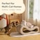 Pet JoJo Cloud Lounge Cat Scratching Pad Reversible Scratch Board with Natural Curves for Freestyle Scratching Ergonomic Support Extra Wide Cat Bed for Large Cats Premium Cardboard Cozy Fabric