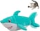 Pet Craft Supply Wiggle Pickle and Shimmy Shark Flipper Flopper Interactive Electric Realistic Flopping Wiggling Moving Fish Potent Catnip and Silvervine Cat Toy Multi 8726 All Breed Sizes