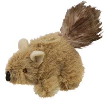 Our Pets OurPets PlayNSqueak Backyard Cat Toy Squeaking Squirrel All Breed Sizes