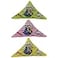 CoolCyberCats PurrrMuda Triangle Speciality Pack Contains Yeowww 100 Organic Catnip PurrrMuda Triangles 1 Each Pink Green Yellow