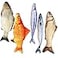 HAPY SHOP Catnip Toys 5 Pack Simulation Fish Shape Realistic Fluffy Catnip Doll Interactive Pets Pillow Chew Bite Supplies for Cat Kitten Kitty