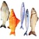 HAPY SHOP Catnip Toys 5 Pack Simulation Fish Shape Realistic Fluffy Catnip Doll Interactive Pets Pillow Chew Bite Supplies for Cat Kitten Kitty