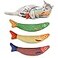 WONOWPA Catnip Toy 3PCS Cat Chew Toys Bite Resistant Catnip Toys with Bell Inside Plush Cartoon Kitten Teething Interactive Toy for Cats