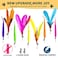 FYNIGO Interactive Cat Kitten Wand Toy Set2 Retractable Fishing Pole1 Rainbow Teaser Wand9 Refills 2 Spare HookFunny Cat Feather Toys for Indoor Cats and Kittens to Chase Exercise14 Pack
