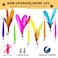 FYNIGO Interactive Cat Kitten Wand Toy Set2 Retractable Fishing Pole1 Rainbow Teaser Wand9 Refills 2 Spare HookFunny Cat Feather Toys for Indoor Cats and Kittens to Chase Exercise14 Pack