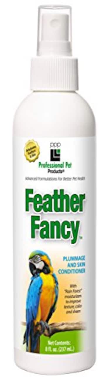 Professional Pet PPP Feather Fancy Spray for Birds Rejuvenates Rehydrates Bird Feathers Show Quality Texture Color and Sheen 8 fl oz