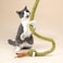 ZEZE Forest Snake Cat Teaser Wand Toy 505 Interactive Feather Cat Toy with Crinkle Sound Flexible Rubber Wand NonSlip Handle for Indoor Cats Play