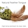 ZEZE Forest Snake Cat Teaser Wand Toy 505 Interactive Feather Cat Toy with Crinkle Sound Flexible Rubber Wand NonSlip Handle for Indoor Cats Play