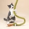 ZEZE Forest Snake Cat Teaser Wand Toy 505 Interactive Feather Cat Toy with Crinkle Sound Flexible Rubber Wand NonSlip Handle for Indoor Cats Play