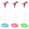 KALAMANDA Cat Collar Toy 3 Pcs Cat Feather Toy with Neck Collar Interactive Self Playing Toys with Bell for Indoor Kittens Small AnimalsPinkBlueGreen