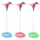 KALAMANDA Cat Collar Toy 3 Pcs Cat Feather Toy with Neck Collar Interactive Self Playing Toys with Bell for Indoor Kittens Small AnimalsPinkBlueGreen