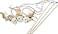 Earthtone Solutions Cat Kitten Teaser Wand Toys Sisal with Mouse Bell Feather Elastic String Sturdy Wood Stick Interactive Fun Cat Catcher Mice for Pet Set of 3
