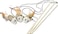 Earthtone Solutions Cat Kitten Teaser Wand Toys Sisal with Mouse Bell Feather Elastic String Sturdy Wood Stick Interactive Fun Cat Catcher Mice for Pet Set of 3