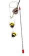 CoolCyberCats Go Cat Cat Catcher Teaser Wand and Two Da Bee Bumble Bee Attachments from The Maker of Da Bird Value Pack
