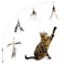 TTcat Cat Wand ToysInteractive Bird Simulation Toy SetFishing Pole35 Flexible Steel Wire and 4Pcs Feather RefillsTeaser Toys for Indoor Cat and Kitten