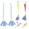MiOYOOW Cat Wand Toy Refills 6PCS Sequins Cat Insect Toy Interactive Cat Wand Replacement with Bells for Indoor Cats Kittens