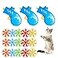 IAXSEE 18 Pieces Cat Fetch Toy with Colorful Flying Propellers Set Cat Playing Tracking Interactive Toys for Kitten Indoor and Outdoor Chasing Training Hunting