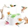 PANRIO 3in1 Interactive Cat Toys for Indoor CatsAutomatic Kitten ToyFlying Bird6 Holes MoleRotating Feather Rechargeable USB Interactive Cat Feather Toys for Bored Indoor Cats