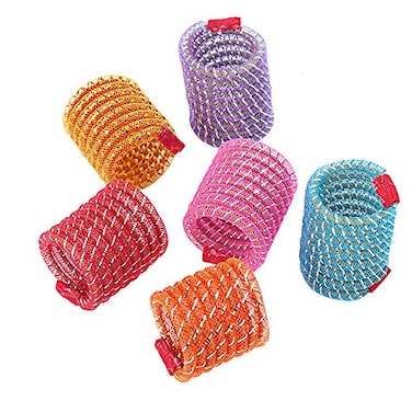 IUHKBH Cat Springs 4 PCS Colorful Coil Spring Action Cat Toy Stretchable Kitten Kicker Safe Kitten Stuff for All Breed Sizes