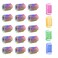 Andiker 60pcs Colorful Spiral Springs Creative and Interactive Cat Toys for Indoor Cats