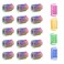 Andiker 60pcs Colorful Spiral Springs Creative and Interactive Cat Toys for Indoor Cats