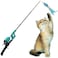 Kid Casters Cat Caster Fishing Pole Toy Tangle Free Easy to Store Includes Two Interchangeable Teaser Toys The Ultimate Gift for Kitty Lovers Fish Bone