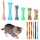 Leitee 60 Pcs Cat Spring Toys Kitten Tubes Indoor Interactive Chinese Finger Trap Cat Toys Plastic Coil for Pet Hunt ScratchRandom Colors